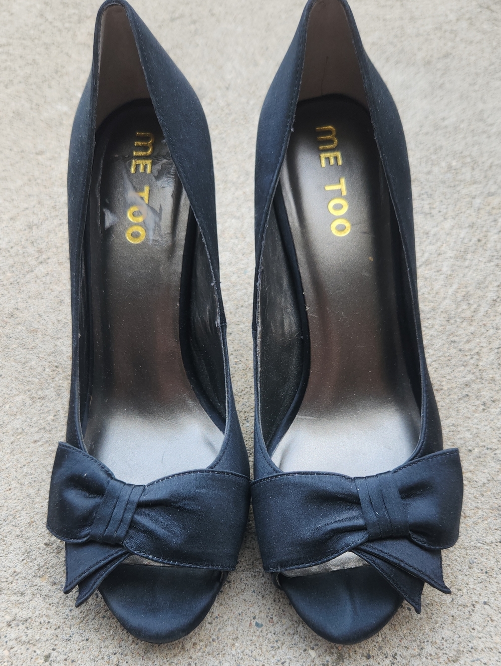 NWOT Me Too Stelle Black Elastic Espadrille Wedge Sandals - Size 10